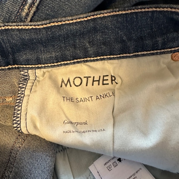 Mother Denim The Saint Ankle Jeans in Gutter Punk Wash | Size 29 - Picture 8 of 13